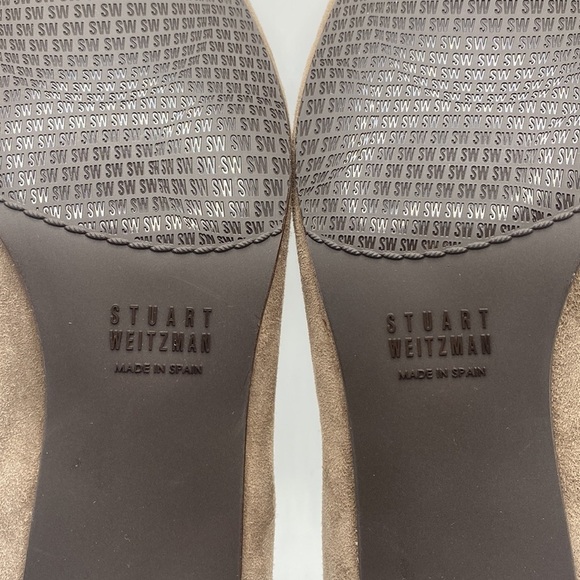 NEW STUART WEITZMAN TAUPE SUEDE PUMPS WOMEN’S SZ 8.5 - Picture 8 of 10